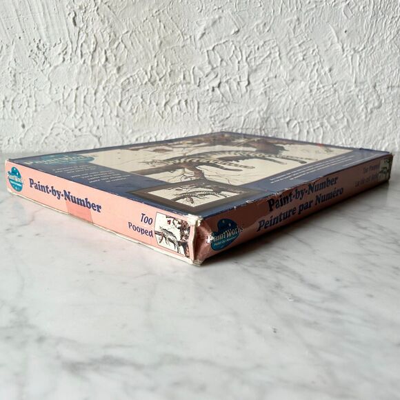 Charles Wysocki Too Pooped Cat on Tree Limb Paint By Number Kit Dimensions - Picture 9 of 12